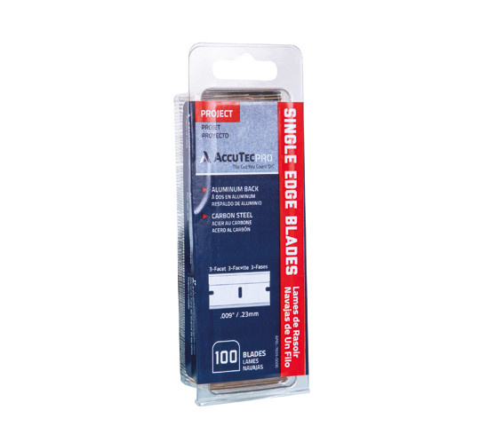 Spare blades with shank, pack of 100.