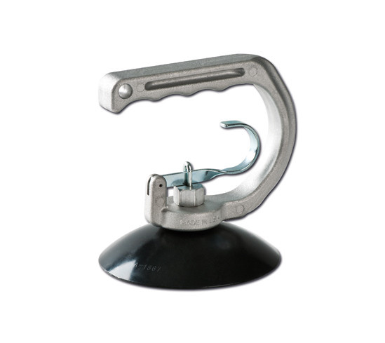 Replacement rubber disc and one-handed suction lifter